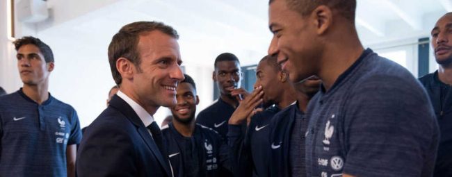 France Argentine Emmanuel Macron R Conforte Kylian Mbapp La