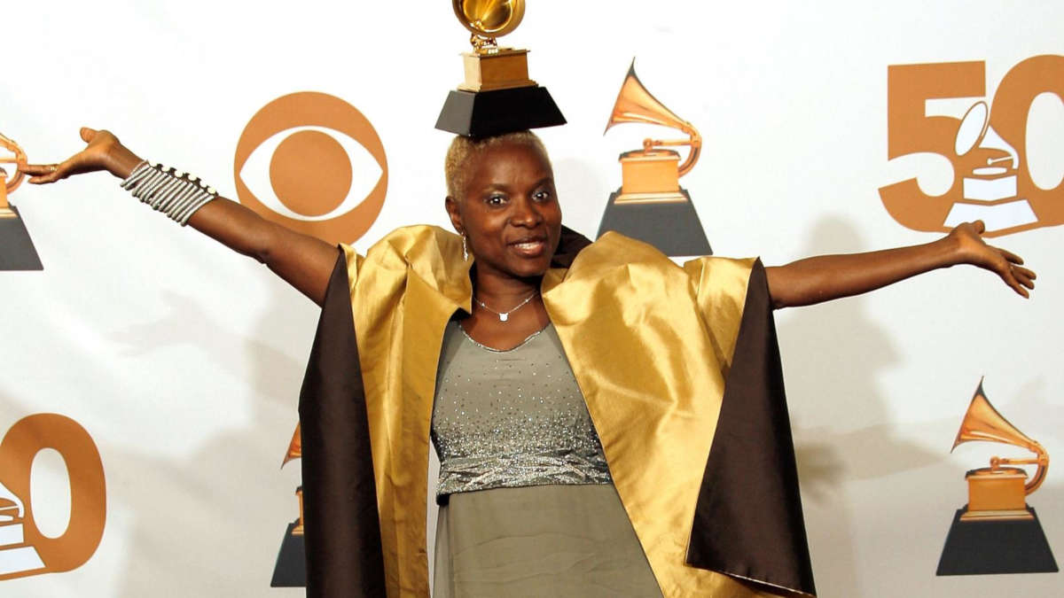 Angélique Kidjo aux Grammys (Photo VINCE BUCCI/GETTY IMAGES)