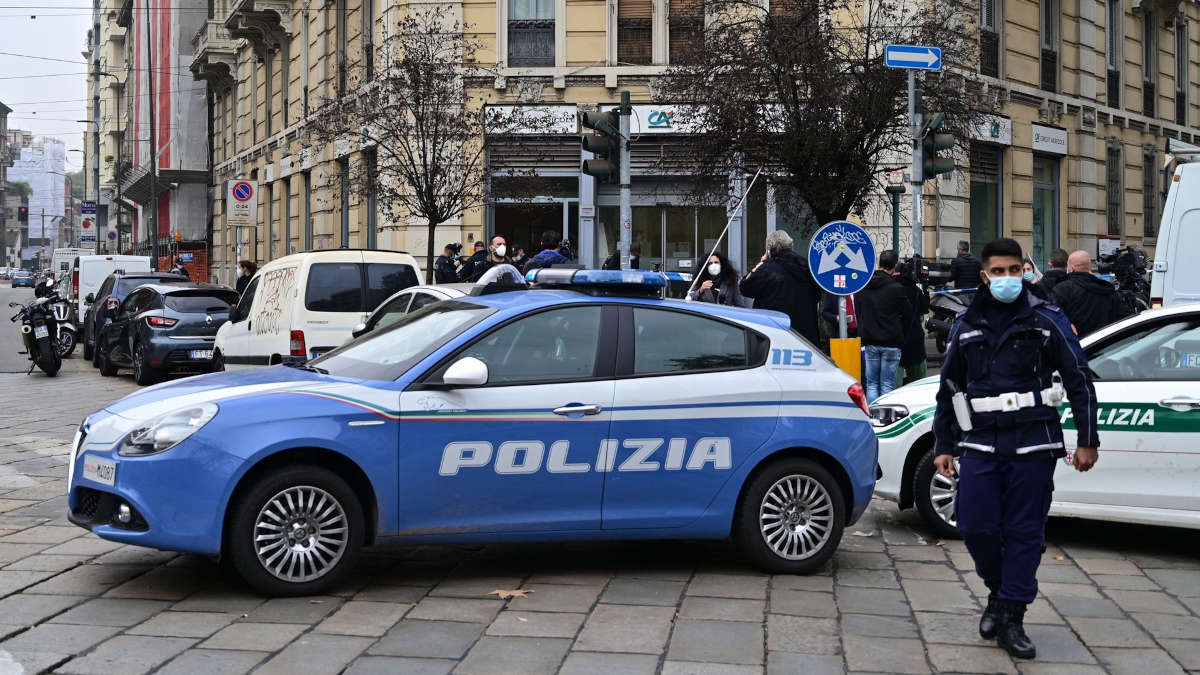 La police italienne © MIGUEL MEDINA - AFP
