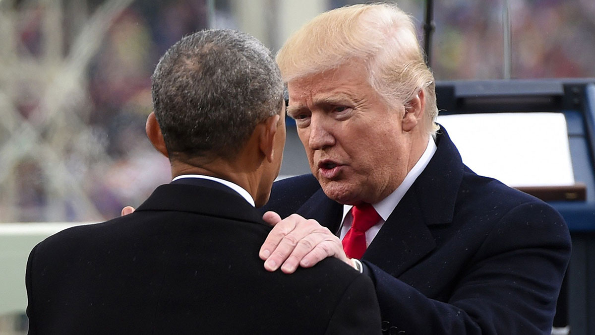 Donald Trump et Barack Obama.
REUTERS/Saul Loeb/Pool