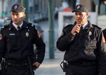 Image d'illustration(policiers marocains). © FADEL SENNA / AFP