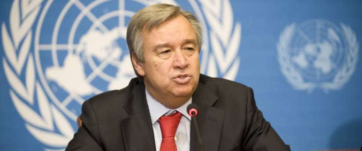 Antonio Guterres, Secrétaire général de l'ONU.