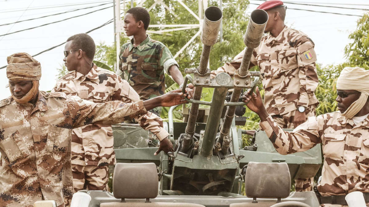 Des soldats tchadiens -  © DJIMET WICHE - AFP