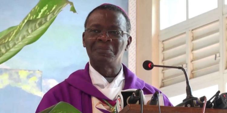 Victor Agbanou, président de la Conférence épiscopale. Ph : Sikka tv