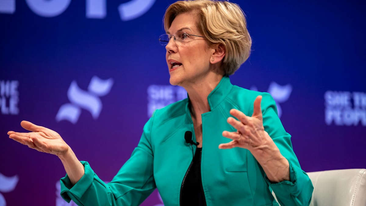 Le sénateur Elizabeth Warren. Sergio Flores / Getty Images