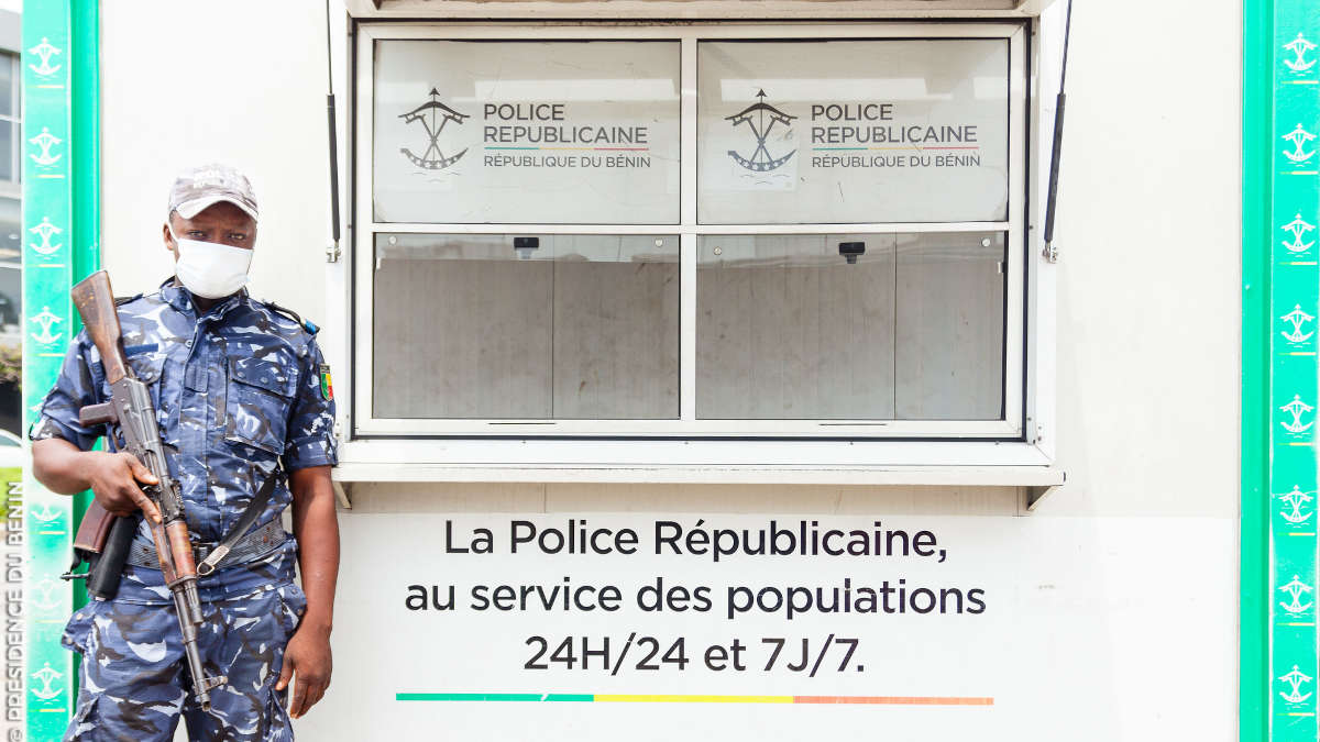 Un agent de la police républicaine béninoise. Photo : Présidence Bénin