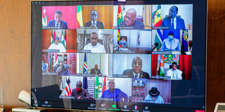 Sommet virtuel de la CEDEAO - Photo : Présidence Benin