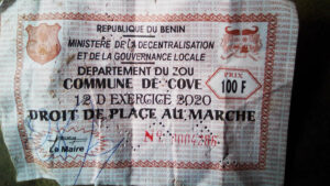 (ENQUETE) Marché de Covè : Quand la collecte des taxes divise usagers et mairie