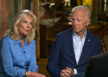 Jill et Joe Biden, Capture écran CNN
