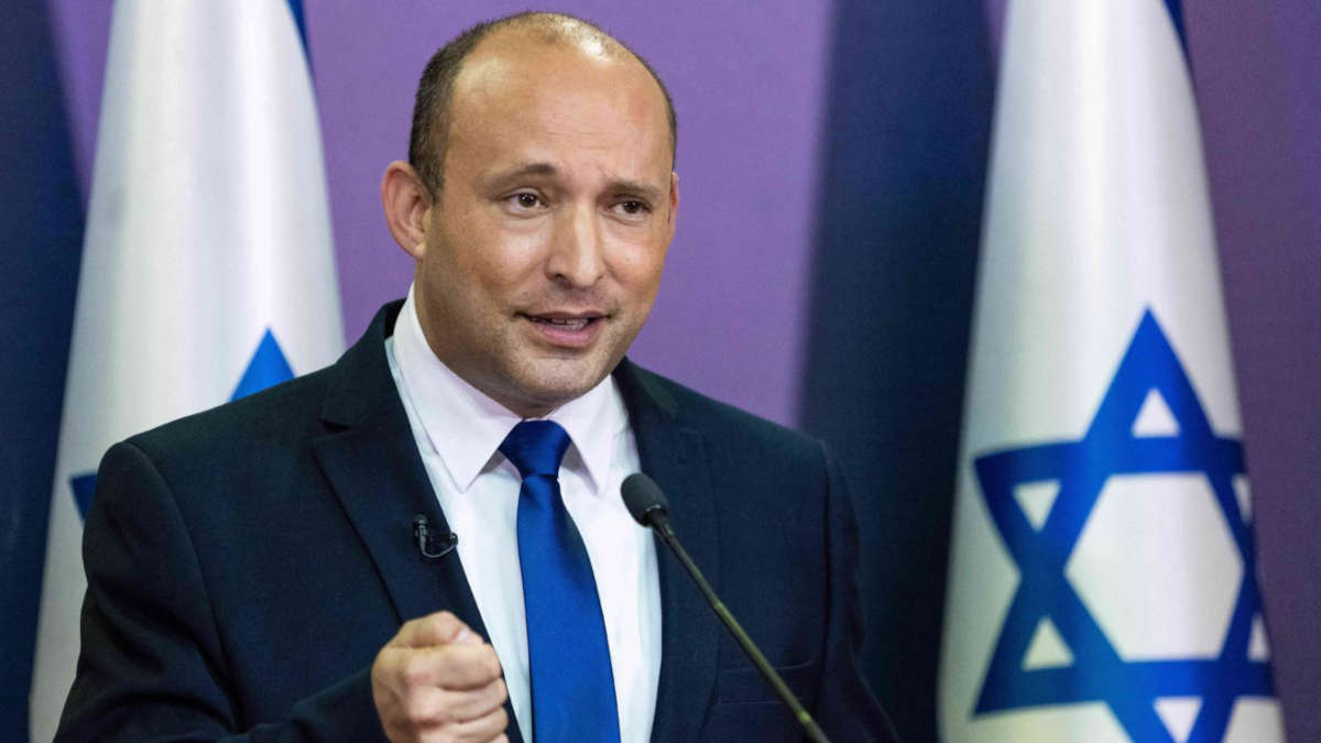 Naftali Bennett, 1er ministre d'Israël (Photo Yonatan Sindel/AFP via Getty Images)