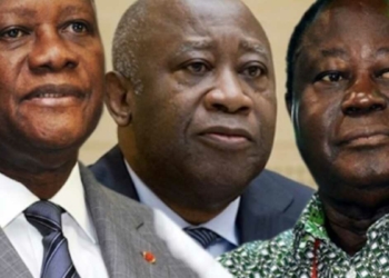 Alassane Outtara, Laurent Gbagbo et Henri Konan Bédié. Source : Lenouvelafrik.com