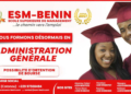 Rentrée académique 2022-2023 : ESM-BENIN forme les étudiants en ‘’ADMINISTRATION GENERALE’’