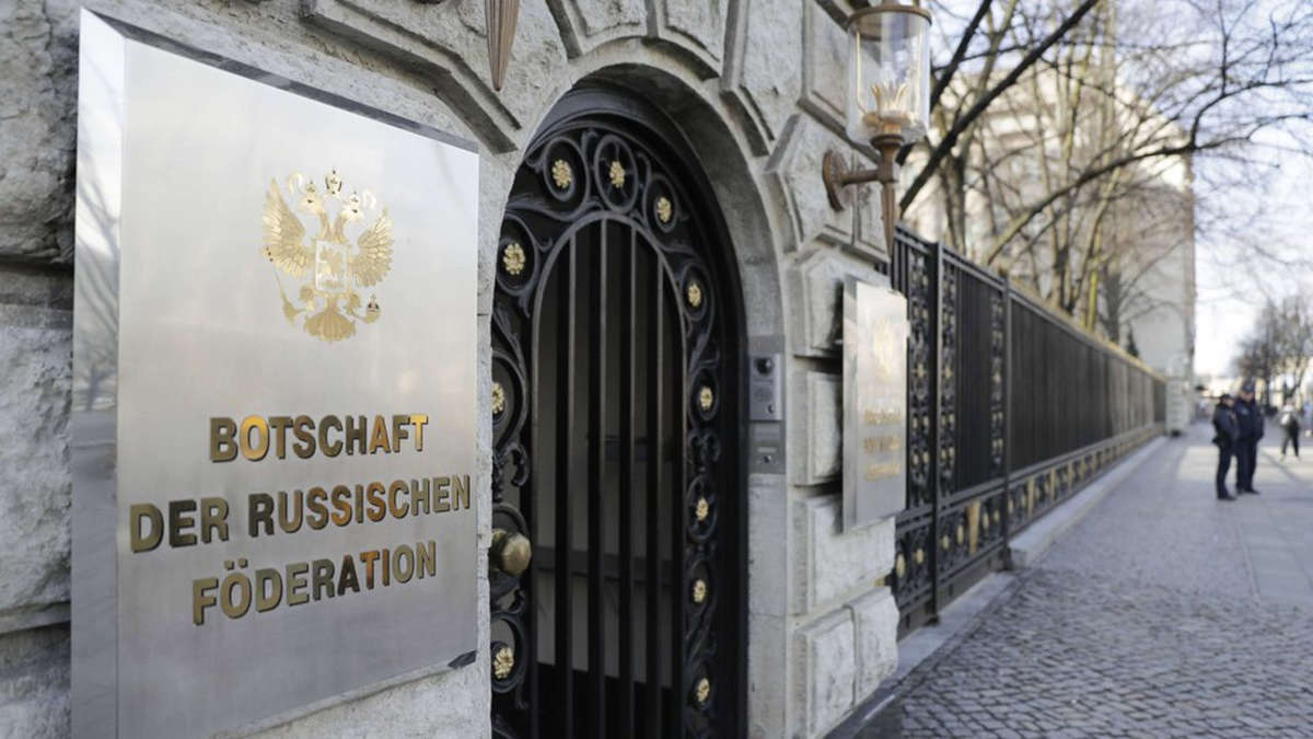 Ambassade de Russie en Allemagne Photo : Markus Schreiber/AP/SIPA