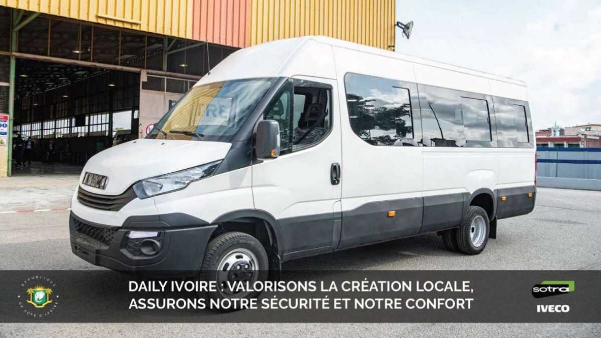 Des minibus montés en Côte d'Ivoire grâce un partenariat avec la marque Iveco