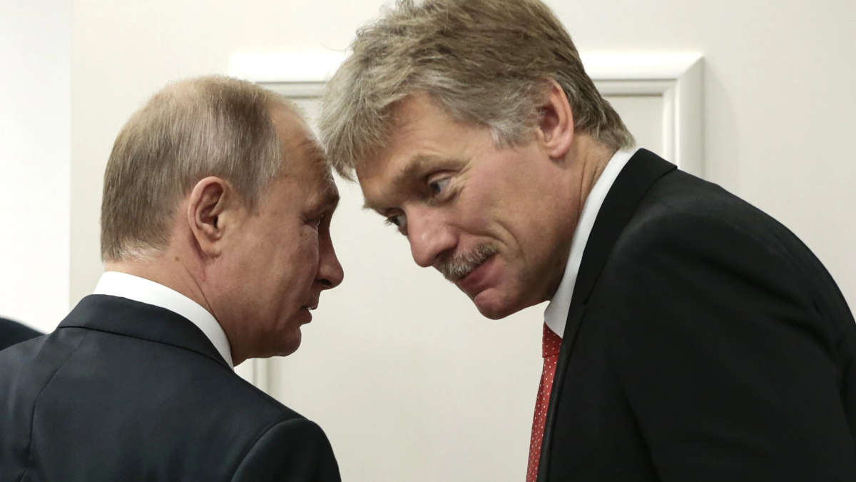 Dmitri Peskov et Poutine (Photo DR)