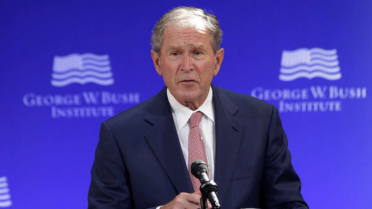 George W. Bush. (AP Photo/Seth Wenig, File)