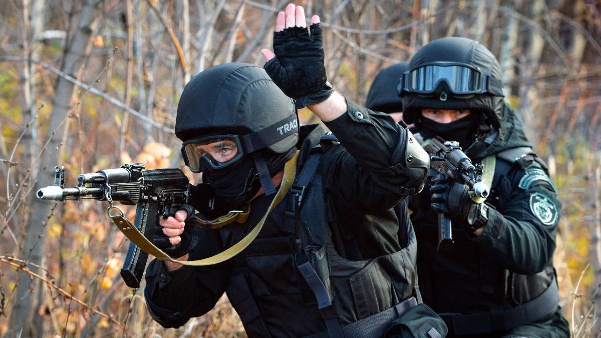 Les agents des forces spéciales russes - Ph : Alexander Kondratyuk/Sputnik
