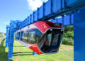 Sky Train: la Chine teste un train roulant sous des rails sans énergie