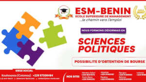 Rentrée académique 2022-2023 : ESM-BENIN ouvre la filière des "SCIENCES POLITIQUES"