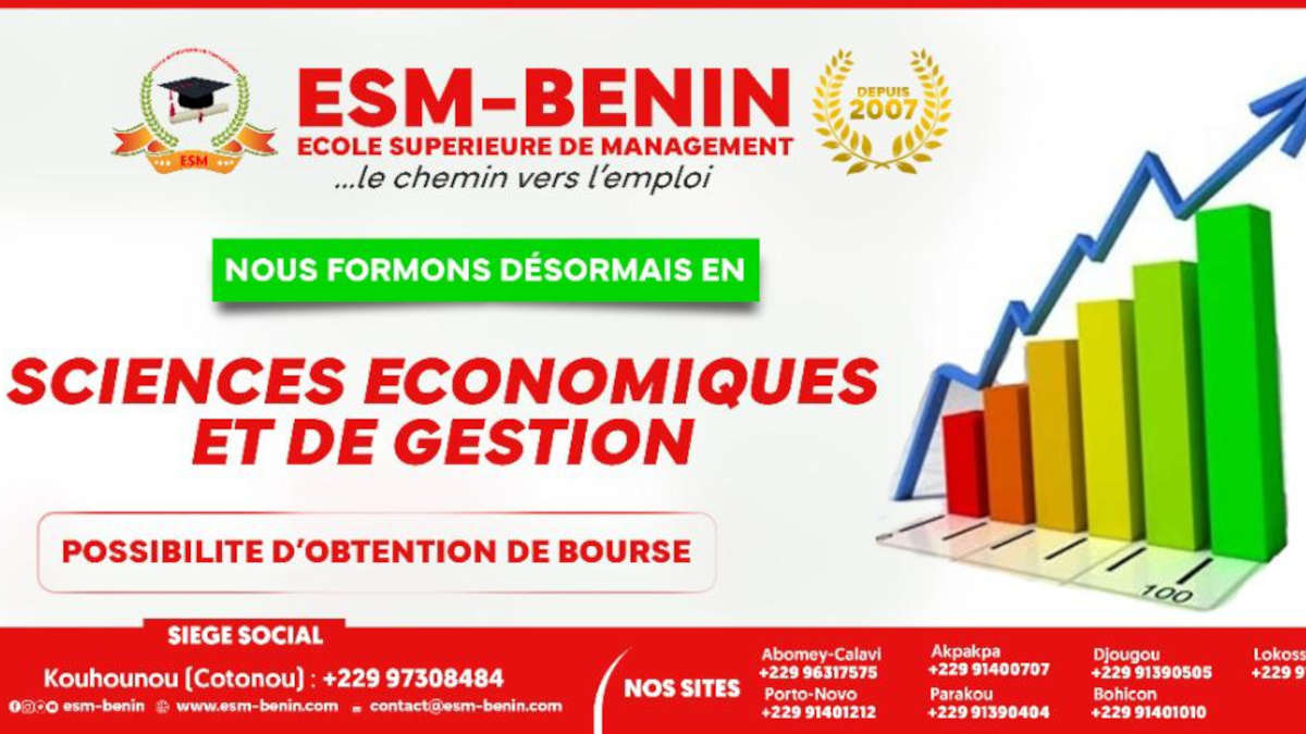 Rentrée académique 2022-2023: ESM-BENIN forme en ‘’SCIENCES ECONOMIQUES ET DE GESTION’’