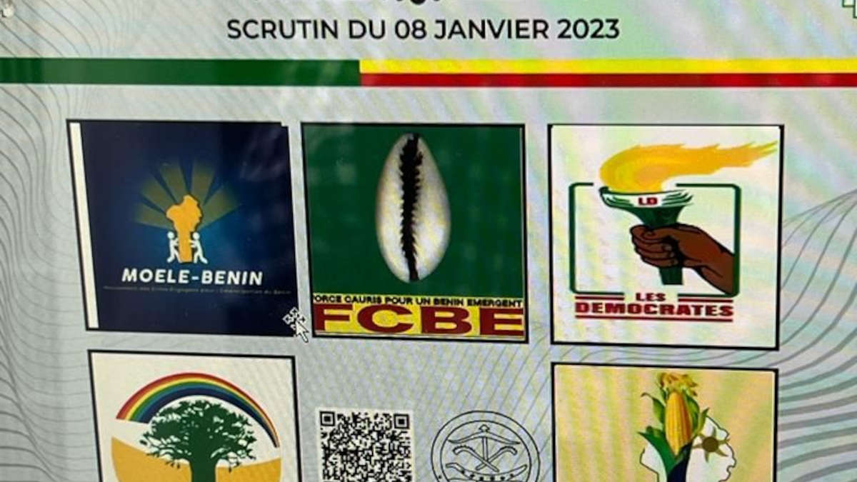 Législatives 2023 au Bénin : Le bulletin unique dévoilé (photo)