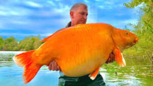Le plus gros poisson rouge du monde pêché, il pèse plus de 30 kg!