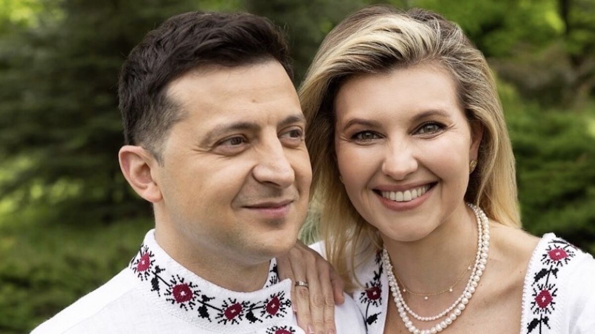 Olena Zelensky et son mari le président Volodymyr Zelensky - photo : DR