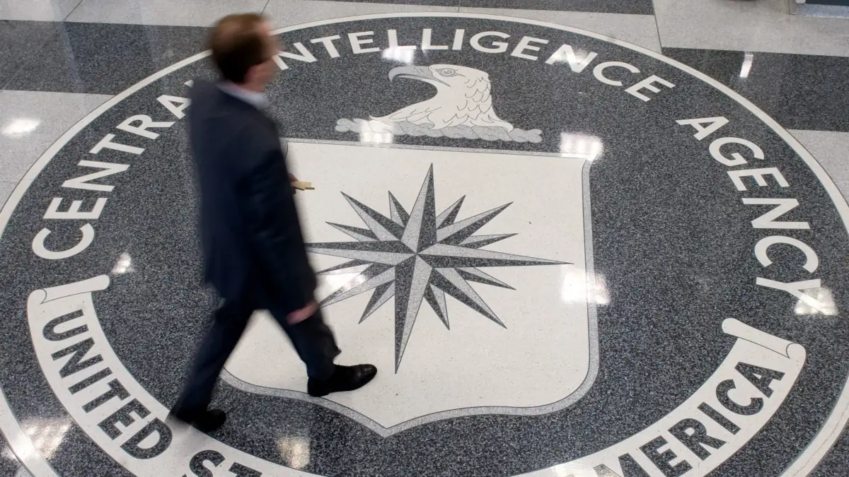 Le logo de la CIA à son siège. © SAUL LOEB/AFP