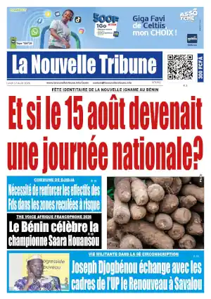 Une du journal