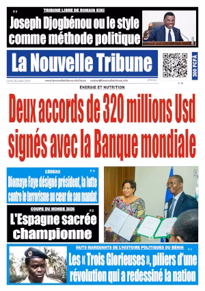 Une du journal