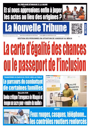 Une du journal