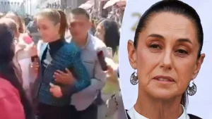 Un homme tente d'embrasser la présidente du Mexique et lui touche la poitrine
