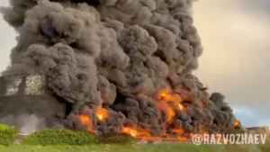 Attaque de drones en Crimée: l'important incendie est éteint