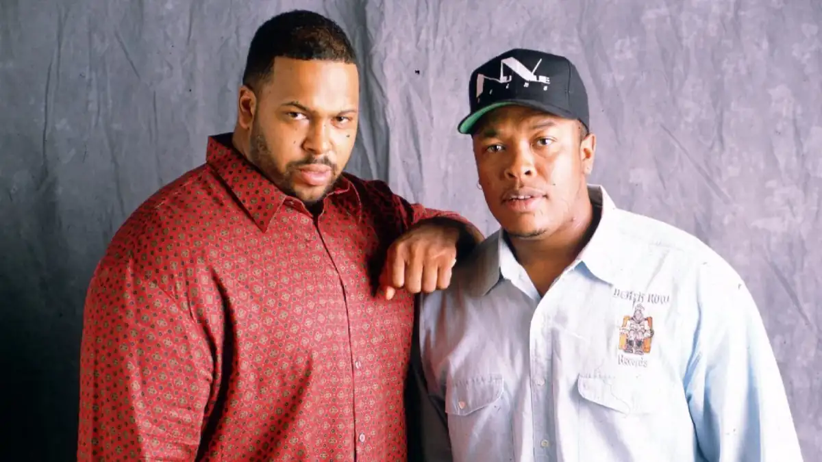 Suge Knight et Dr Dre dans les années 90 (via Los Angeles Times)
