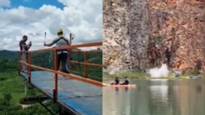 Il se casse le cou en voulant célébrer son divorce par un saut périlleux