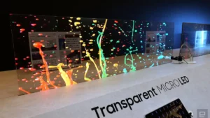 Samsung présente le premier écran révolutionnaire microled transparent