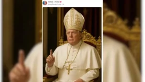 Trump en pape : un portrait qui fait parler