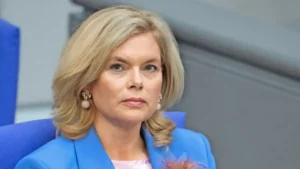 Julia Klöckner femme politique allemande, membre de l'Union chrétienne-démocrate d'Allemagne (CDU) et Présidente du Bundestag.