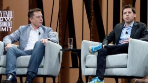 Elon Musk and Sam Altman in 2015