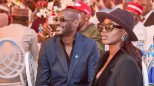 Natasha Osawaru Idibia et l'artiste 2Face