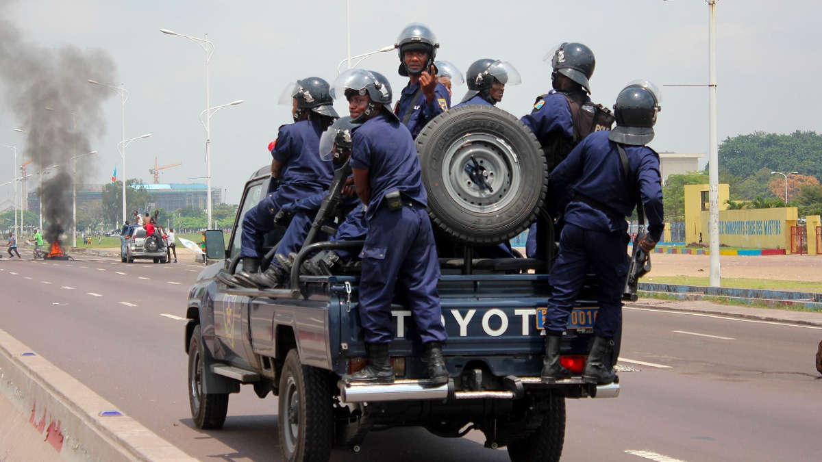 Des policiers congolais - photo : Pascal Mulegwa / Anadolu Agency / AFP