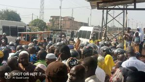 Meeting des forces de la résistance à Parakou au Bénin : Forte présence policière